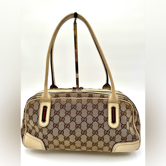 Gucci Prince Boston Canvas Bag - Picture 3 of 16